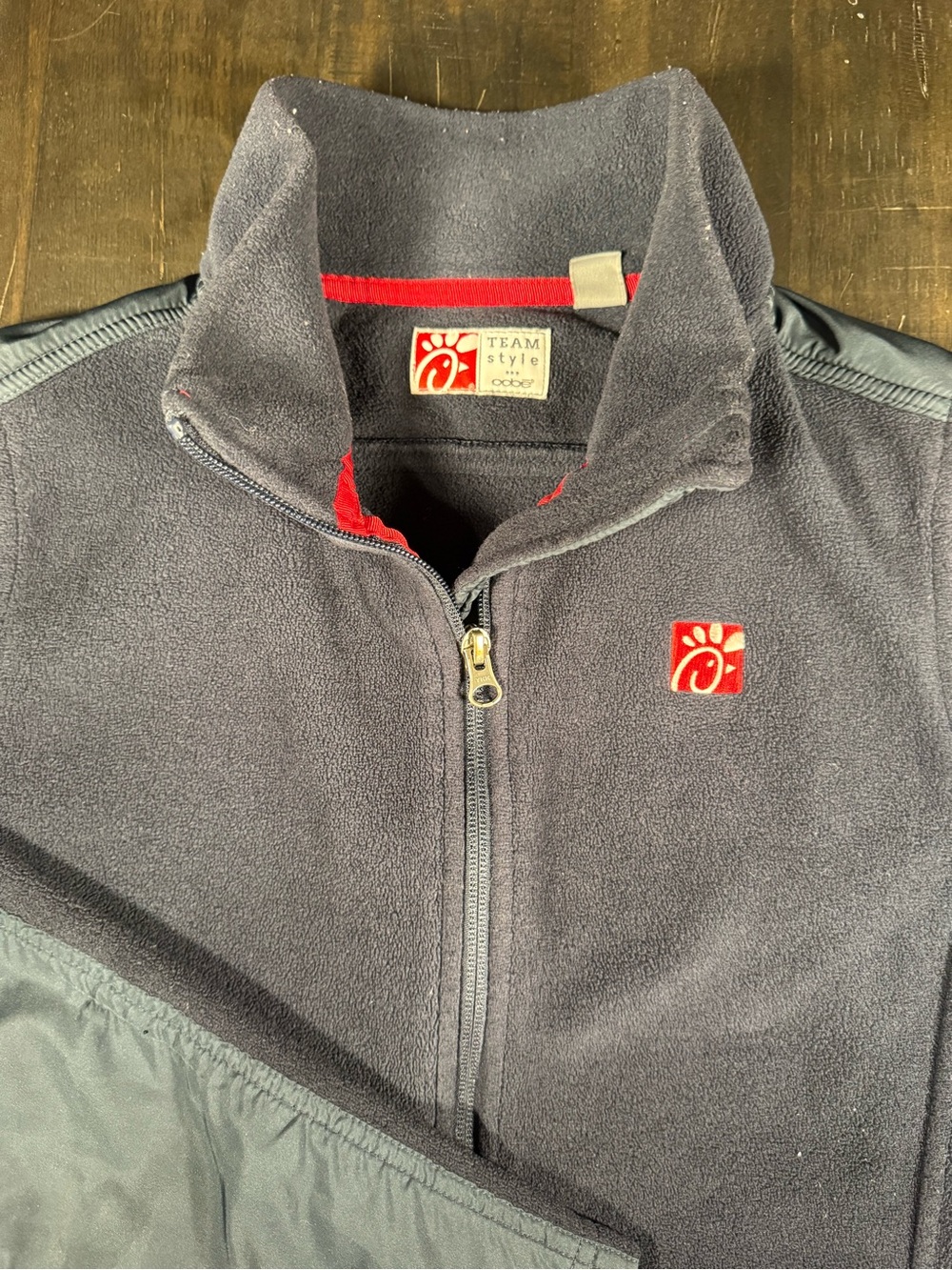 Oobe Men's Gray Fleece Jacket with Chick-fil-A  Logo